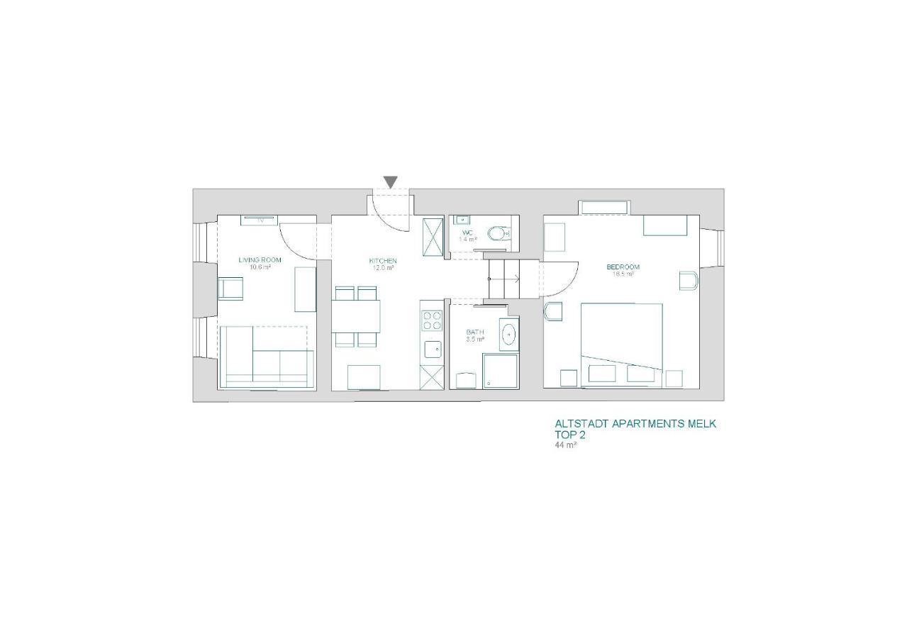 Altstadt Apartments Melk Mit Sauna Bagian luar foto